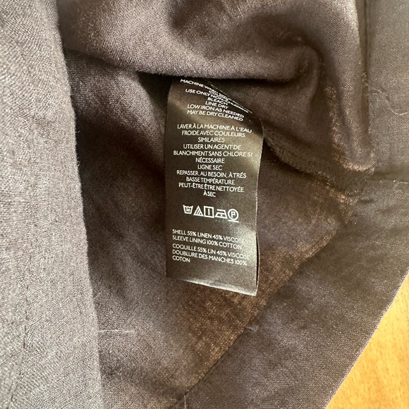 NWT Anthropologie The Liza Puff-Sleeve Smocked Linen Top - Picture 8 of 11